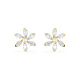 Estele Diamond Floral Studs
