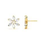 Estele Diamond Floral Studs