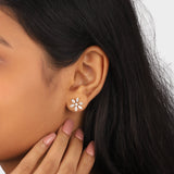 Estele Diamond Floral Studs