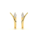 Marquise Solitaire Hoop