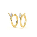 Marquise Solitaire Hoop