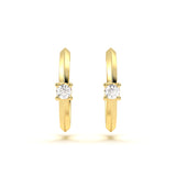 Round Solitaire Diamond Hoop