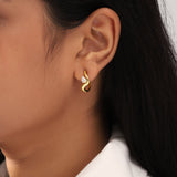 Pear Diamond Leher Hoops