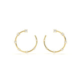 Celestial Round Diamond Hoop