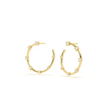 Celestial Round Diamond Hoop