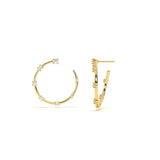 Celestial Round Diamond Hoop