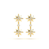 Twin Star Diamond Earring