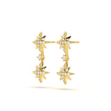 Twin Star Diamond Earring