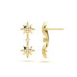 Twin Star Diamond Earring