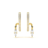 Twisted Pear Diamond Studs