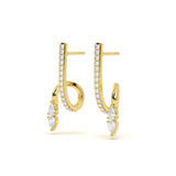 Twisted Pear Diamond Studs
