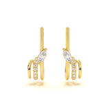 Twisted Marcquise Diamond Studs