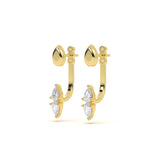 Twin Pear Diamond Stud