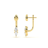 Twin Pear Diamond Stud