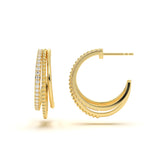 Trinity Diamond Hoop