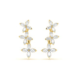 Marquise Diamond Floral Earcuff