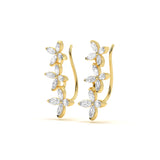 Marquise Diamond Floral Earcuff