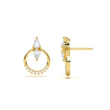 Pear Halo Diamond Drops