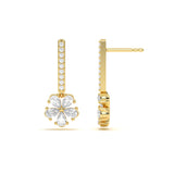 Serene Floral Diamond Drops