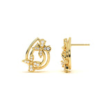Halo Diamond Floral Studs