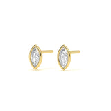 Marquise Bezel Diamond Stud