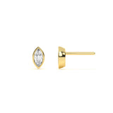 Marquise Bezel Diamond Stud