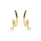 Diamond Swirl Earring