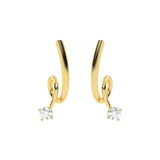 Diamond Swirl Earring
