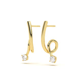 Diamond Swirl Earring