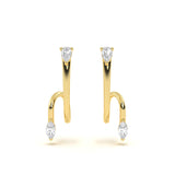 Marquise Swirl Diamond Studs
