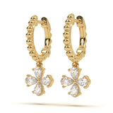 Pear Diamond Aura Hoops
