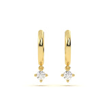 Mini Round Diamond Hoop