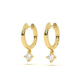 Mini Round Diamond Hoop