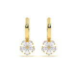 Aurelia Floral Diamond Hoops