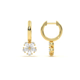 Aurelia Floral Diamond Hoops