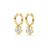 Aurelia Floral Diamond Hoops
