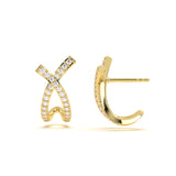 Criss Cross Diamond Studs
