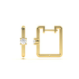 Solitaire Diamond Frame Hoop