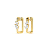 Pear Toi Et Moi Diamond Earring