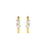 Pear Toi Et Moi Diamond Earring