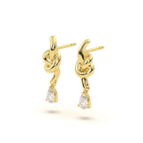 Knot Pear Diamond Drops