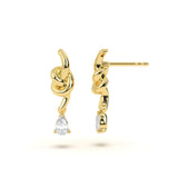Knot Pear Diamond Drops