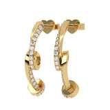 Twist Solitaires Diamond Studs