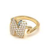 ‘N’ Diamond Enamel Ring