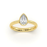 Pear Bezel Diamond Ring
