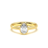 Pear Bezel Diamond Ring
