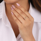 MIJA Pave Diamond Ring