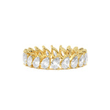 Pear Diamond Eternity Ring