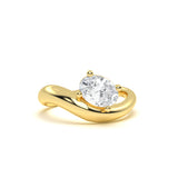 Oval Solitaire Diamond Ring