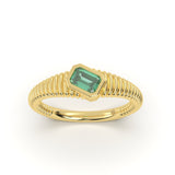 Emerald Colorstone Diamond Ring